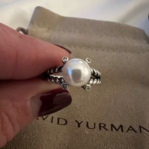 David Yurman- Pearl Cable Ring